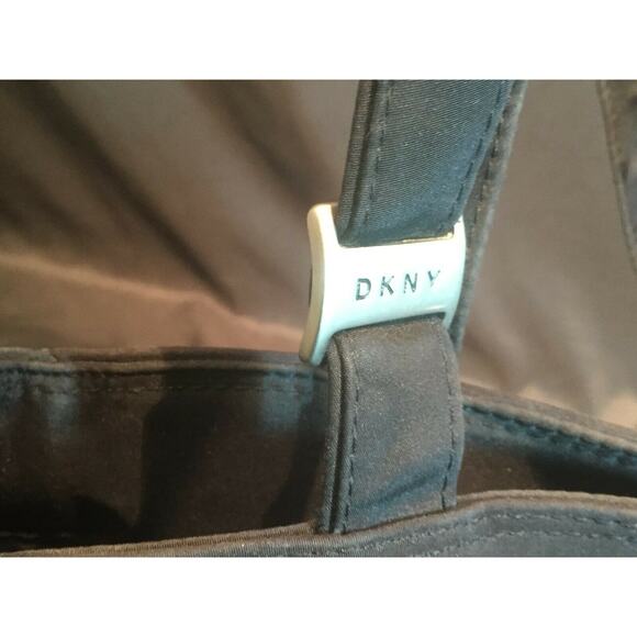 DKNY Donna Karan New York Basic Black Tote Purse Handbag Large Compartment Bag - Picture 6 of 13